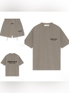 Brand new Essential Homestead Heather tee shirt/short set size XL